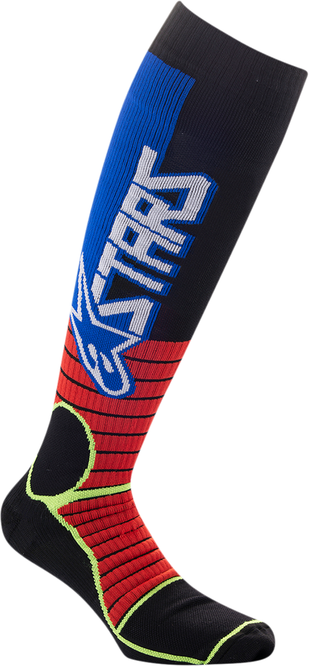 MX Pro Socks - Red/Yellow/Blue - Medium - Lutzka's Garage