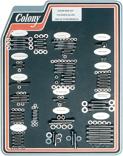 Bolt Kit - Motor Transmission - Polished - FLT