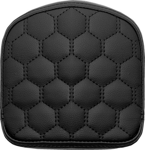 Road Sofa Sissy Bar Pad - Honeycomb - Black Stitching