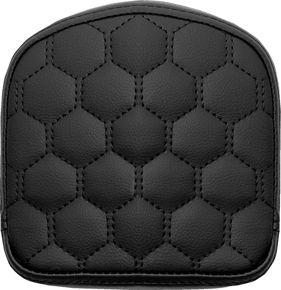 Road Sofa Sissy Bar Pad - Honeycomb - Black Stitching