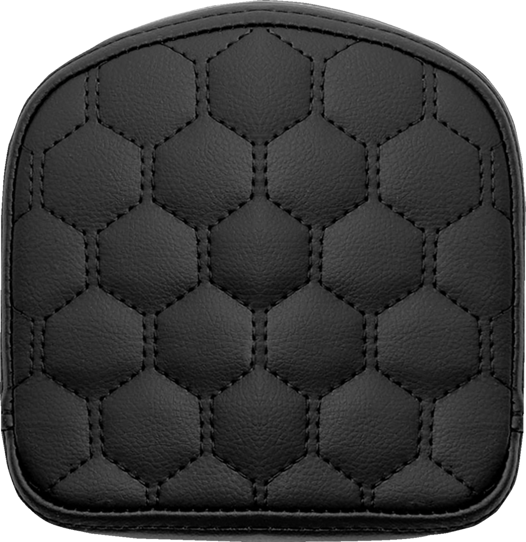 Road Sofa Sissy Bar Pad - Honeycomb - Black Stitching