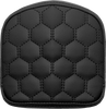 Road Sofa Sissy Bar Pad - Honeycomb - Black Stitching