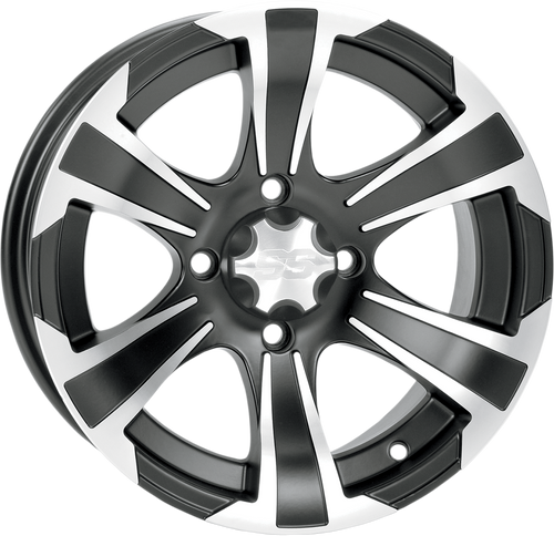 SS312 Alloy Wheel - Rear - Black Machined - 14x8 - 4/137 - 5+3