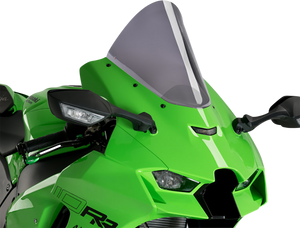 Race Windscreen - 12-1/2" - Dark Smoke - Ninja ZX-10R - Lutzka's Garage