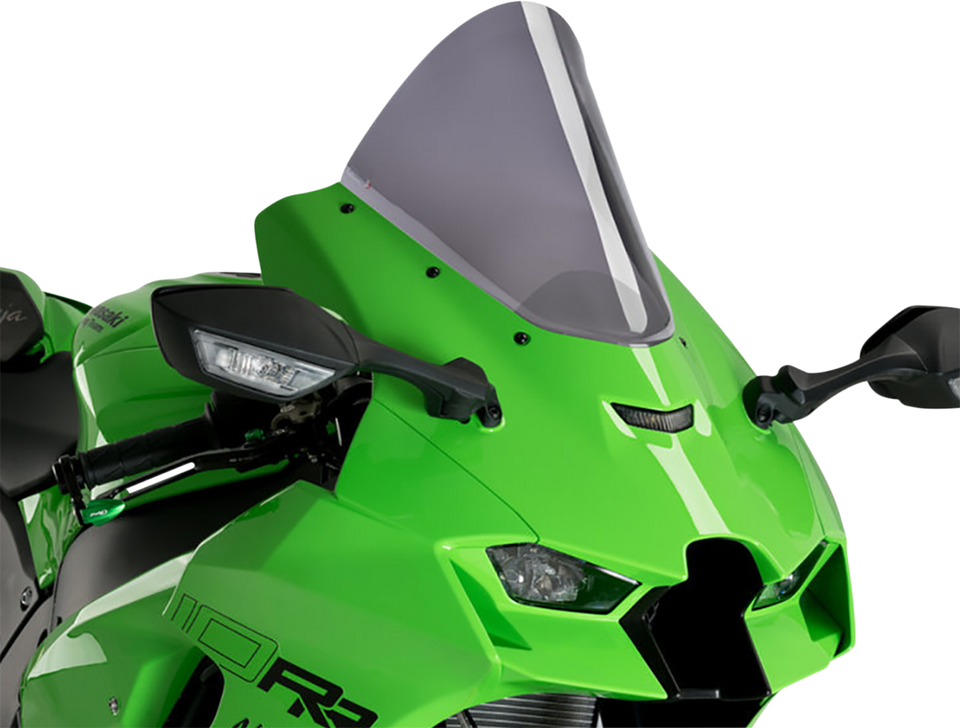 Race Windscreen - 12-1/2" - Dark Smoke - Ninja ZX-10R - Lutzka's Garage