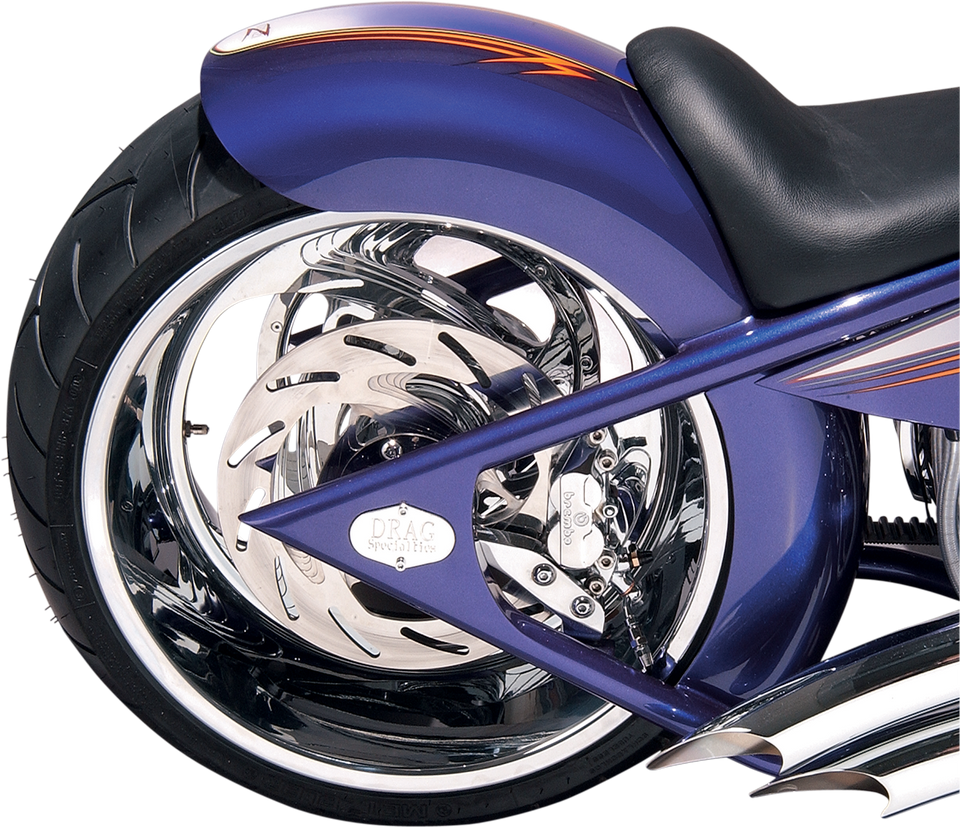 Custom Rear Fender for Rigid Frames - Left-Side Drive - 11" W x 36.5" L