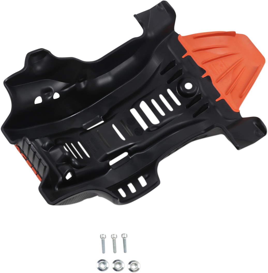 Skid Plate - Black/16 Orange - Gas Gas | Husqvarna | KTM