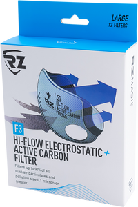 F3 Mask Filter - High Flow - 12 Pack - Medium - Lutzka's Garage