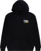 Caution Hoodie - Black - Small - Lutzka's Garage