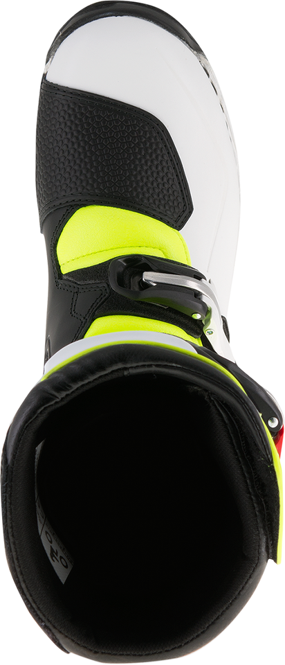 Tech-T Boots - White/Red/Yellow Fluorescent/Black - US 7 - Lutzka's Garage