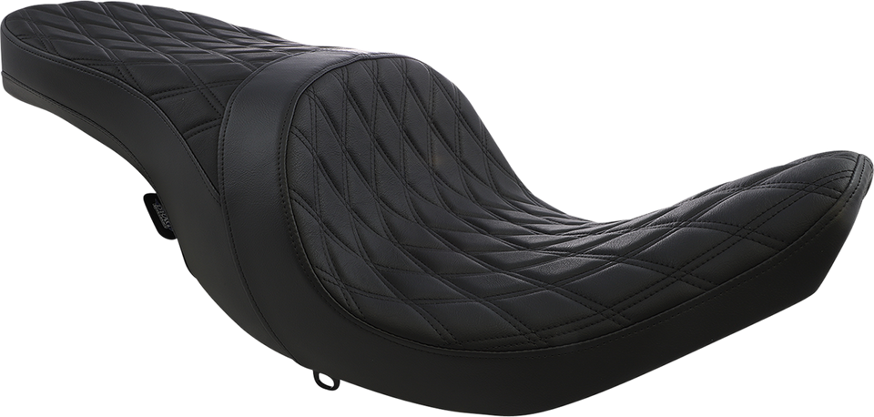 Low Profile Touring Seat - Black - Smooth - Vinyl - Indian 14-22 - Lutzka's Garage