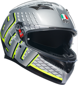 K3 Helmet - Fortify - Gray/Black/Yellow Fluo - Small - Lutzka's Garage