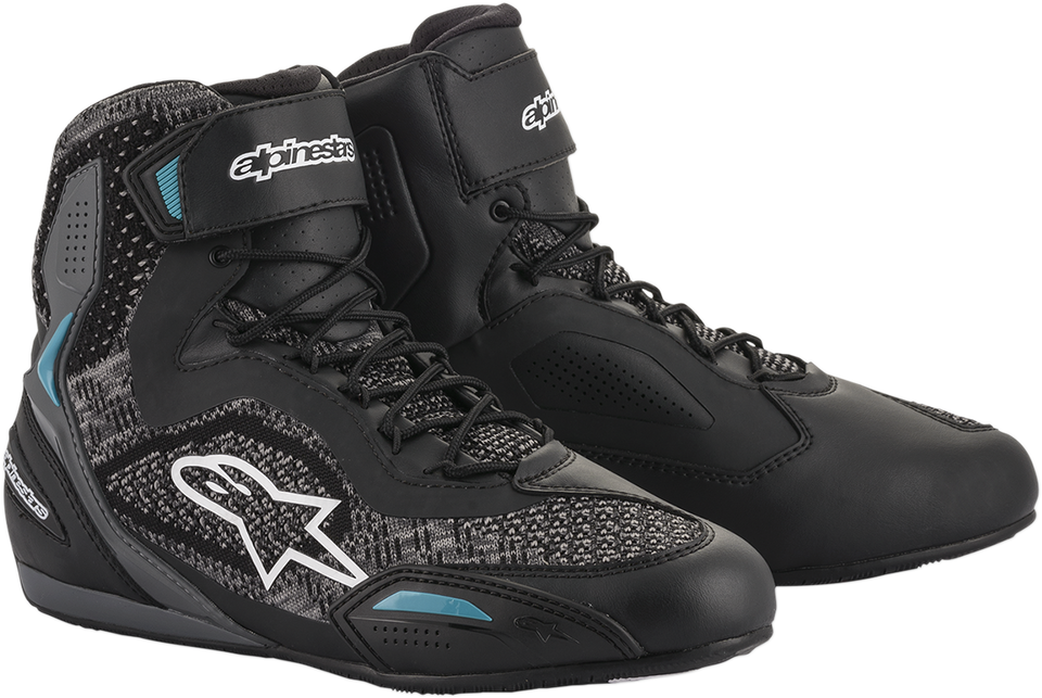 Stella Faster-3 Rideknit Shoes - Black/Teal - US 6.5 - Lutzka's Garage