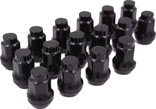 Lug Nuts - Conical - 10 mm x 1.25 - Black - Lutzka's Garage