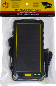 Power Bank - Portable - Backup Solar Panel