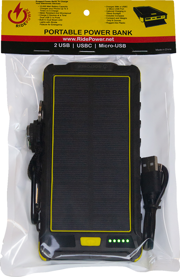 Power Bank - Portable - Backup Solar Panel