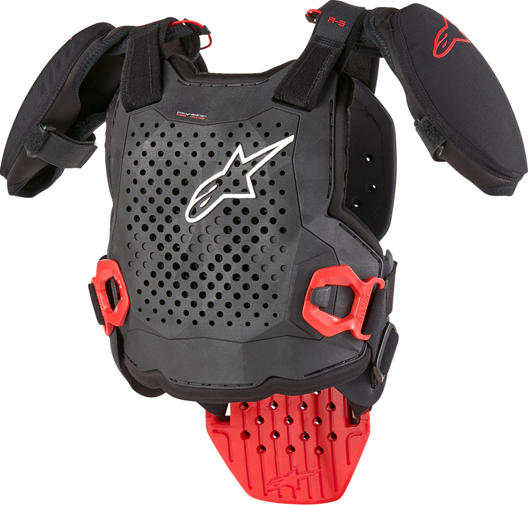 Youth A5 S v2 Chest Guard - Black/White/Red - S/M - Lutzka's Garage