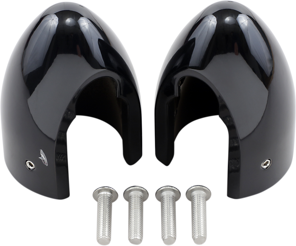 Fork Bullets/Axle Nut Covers - Black - Lutzka's Garage