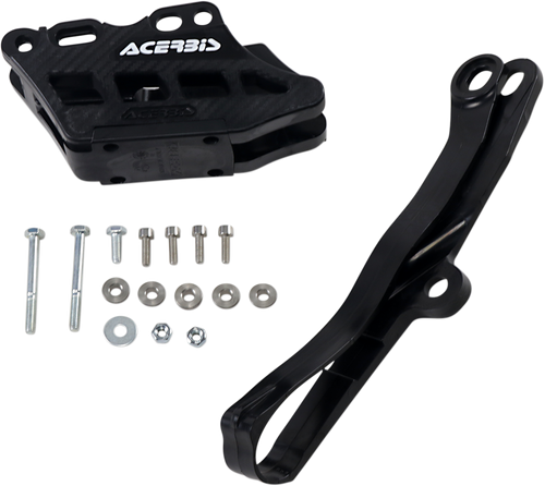 Chain Guide 2.0 and Slider Kit - Kawasaki - Black - Lutzka's Garage