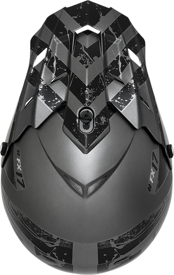 FX-17Y Helmet - Attack - Frost Gray/Matte Black - Medium - Lutzka's Garage