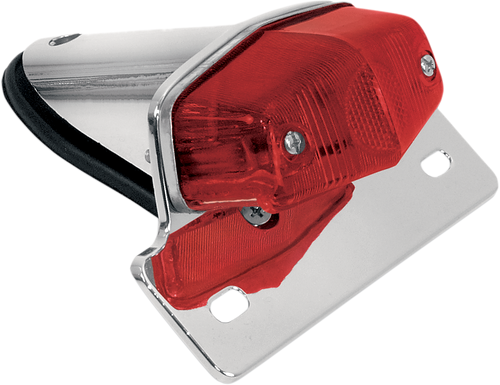 Taillight - Chrome Bracket - Red Lens - Lutzka's Garage