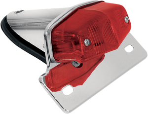 Taillight - Chrome Bracket - Red Lens - Lutzka's Garage