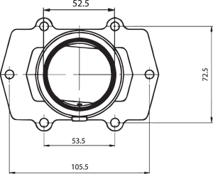 Carburetor Mounting Flange - Arctic Cat