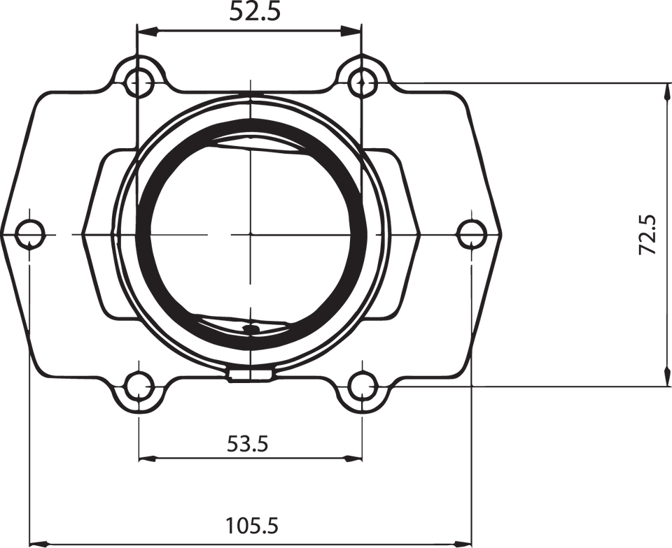 Carburetor Mounting Flange - Arctic Cat