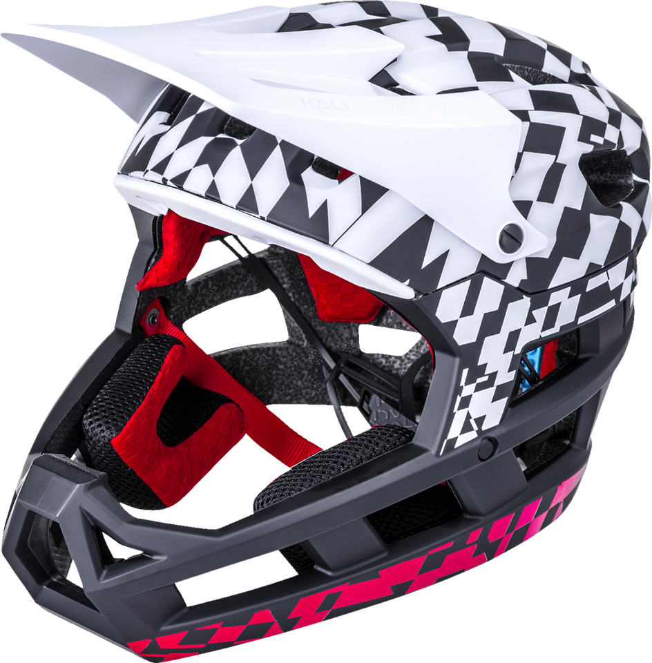 DH Invader Helmet - LTD Glitch - Matte Black/White/Red - XS-M