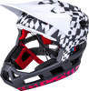 DH Invader Helmet - LTD Glitch - Matte Black/White/Red - L-2XL