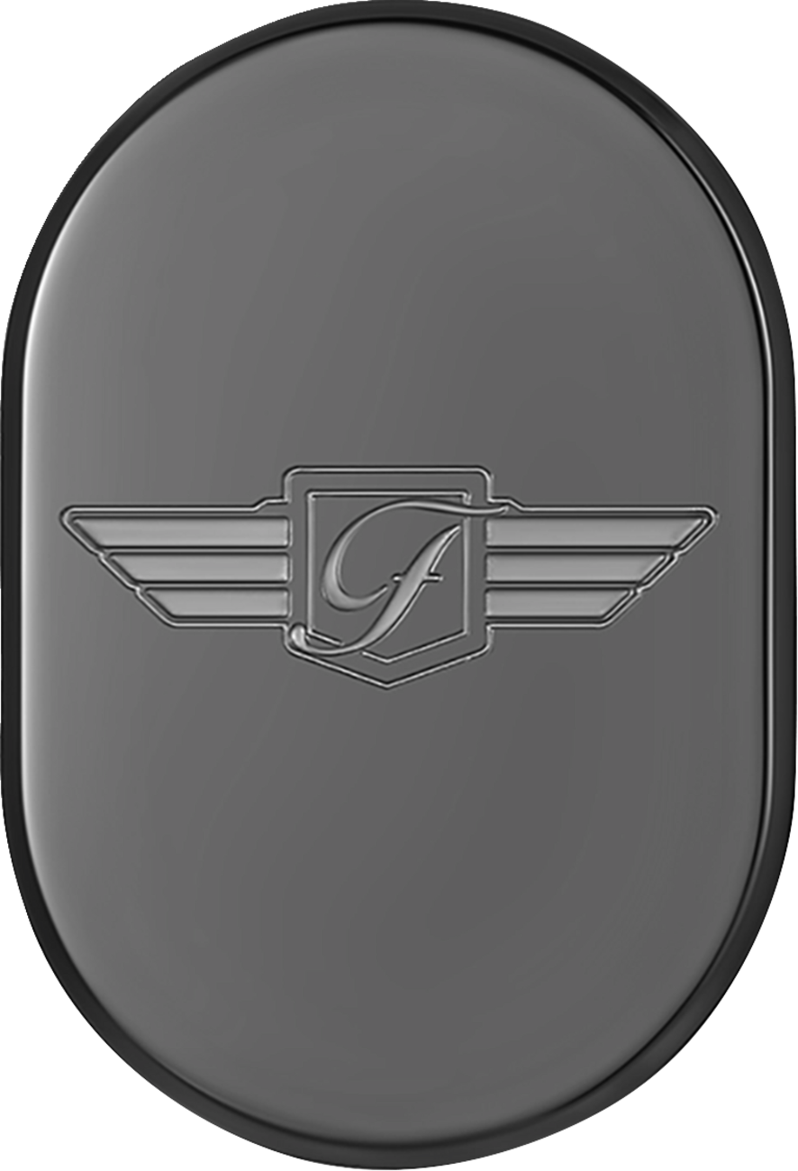 Antenna Cover - Left Rear Fender - FD Logo - Black - Lutzka's Garage