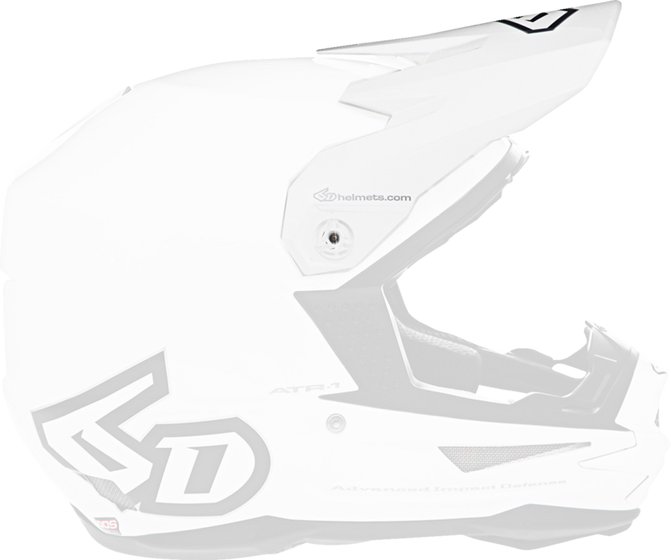 ATR-1 Visor - White - Lutzka's Garage