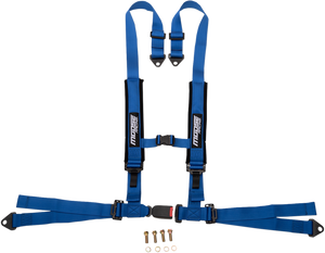 Seat Harness - 4 Point - 2x2 - Blue - Lutzka's Garage