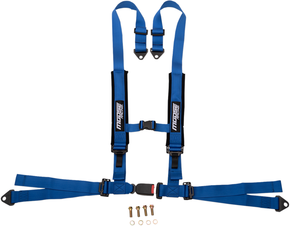 Seat Harness - 4 Point - 2x2 - Blue - Lutzka's Garage