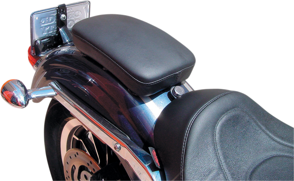 Detachable Pillion Pad - Black - Narrow - Lutzka's Garage