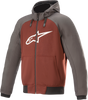 Chrome Hoodie - Gray/Burnt Orange - Small - Lutzka's Garage