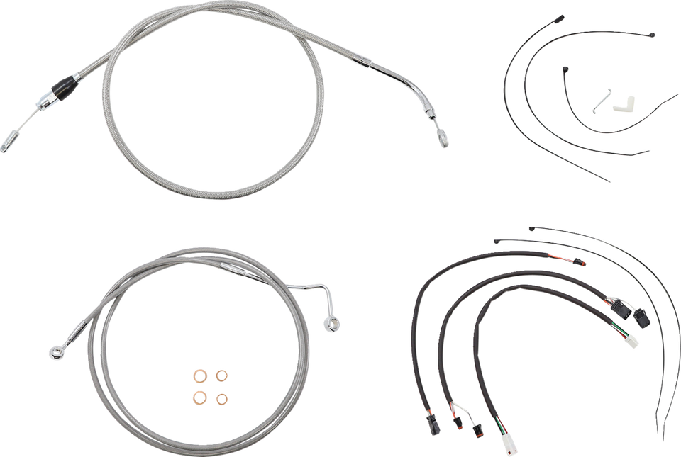 Control Cable Kit - XR - Stainless Steel/Chrome