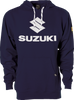 Suzuki Vertical Pullover Hoodie - Navy - Medium - Lutzka's Garage