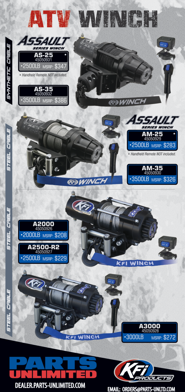 AS-35 Assault Winch - 3500 Lb - Synthetic Cable