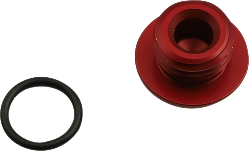 Aluminum Oil Filler Plug - Red - Honda/Kawasaki/Suzuki/Yamaha - Lutzka's Garage