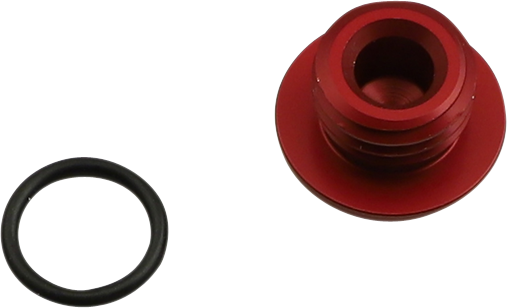 Aluminum Oil Filler Plug - Red - Honda/Kawasaki/Suzuki/Yamaha - Lutzka's Garage