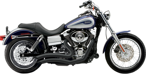 Speedster Swept Short Exhaust - Black - 06-11 Dyna - Lutzka's Garage