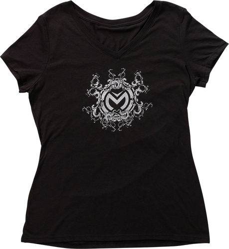 Womens Filigree T-Shirt - Black - Small - Lutzka's Garage