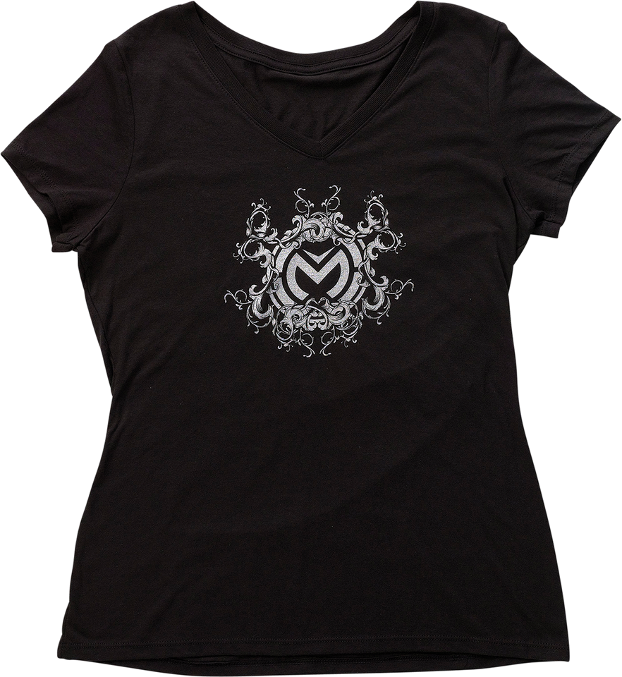 Womens Filigree T-Shirt - Black - Small - Lutzka's Garage