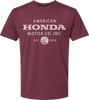 Honda Motor Company T-Shirt - Maroon - Small - Lutzka's Garage