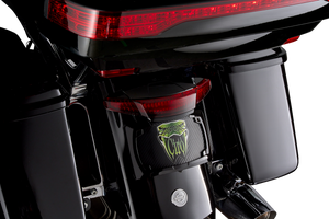Taillight/License Plate Mount - Red Lens - Black - Lutzka's Garage