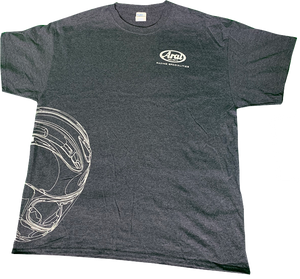 Arai Helmet T-Shirt - Dark Heather Gray - Large - Lutzka's Garage