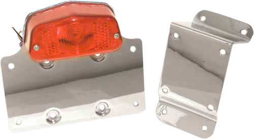 Taillight License Plate Bracket - Red Lens - Lutzka's Garage