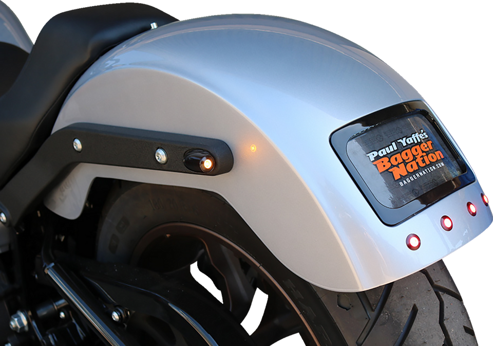 The Fix Rear Fender - Black Frame Plate - M8 Softail®