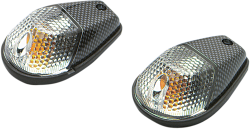 Flush Mount Marker Lights - Carbon/Clear